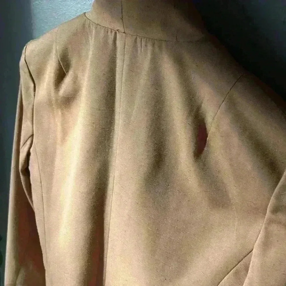 Vintage Tan Blazer by Jacques Saint Laurent for Genelle - Picture 6 of 12